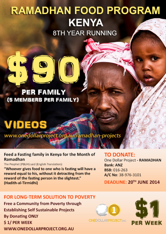 Annual Fundraiser – 2014 Ramadhan Food Ration